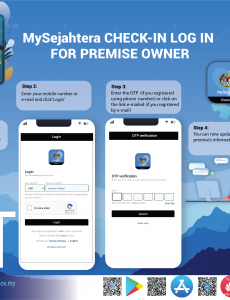 MySejahtera Check-in Log In For Premise Owner